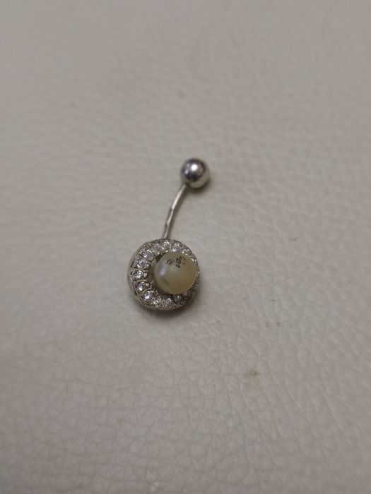 Пірсинг в пупок,  срібло 925, сережкі.