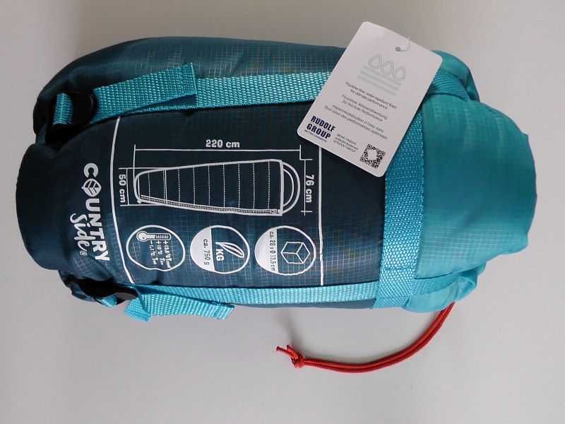 Śpiwór Mumia 220x76cm z pokrowcem waga 0,75kg. -1 T Extreme