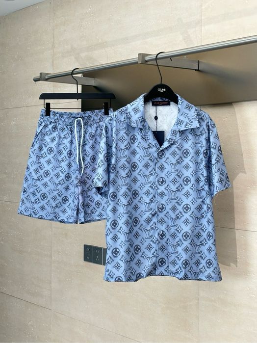 LOUIS VUITTON рубашка шорты футболка мужская комплект летний костюм