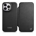 iCarer CE Premium Leather Folio Case skórzane etui iPhone 14 Pro z kla