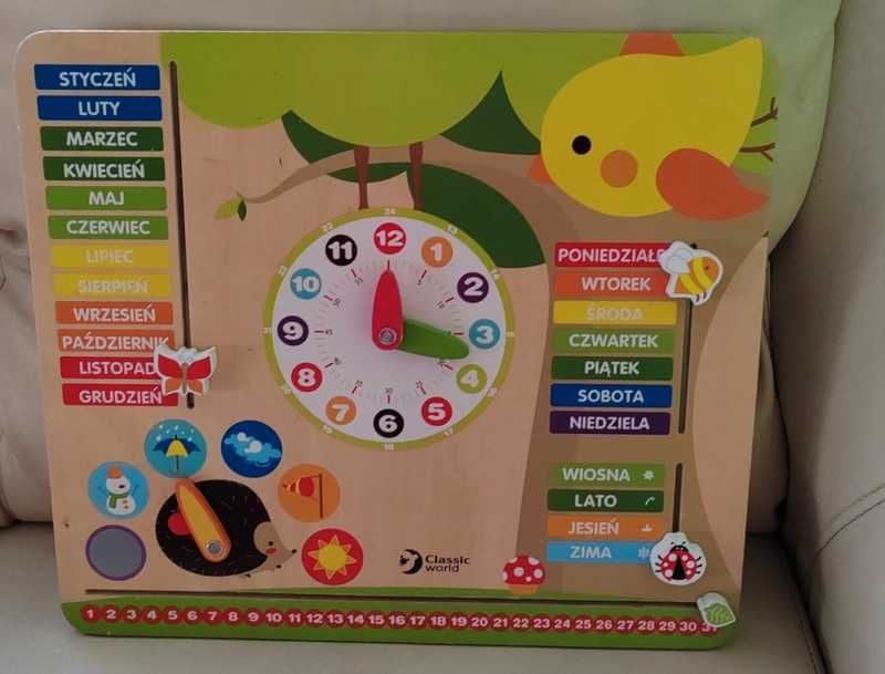 Tablica manipulacyjna drewniana dla dzieci