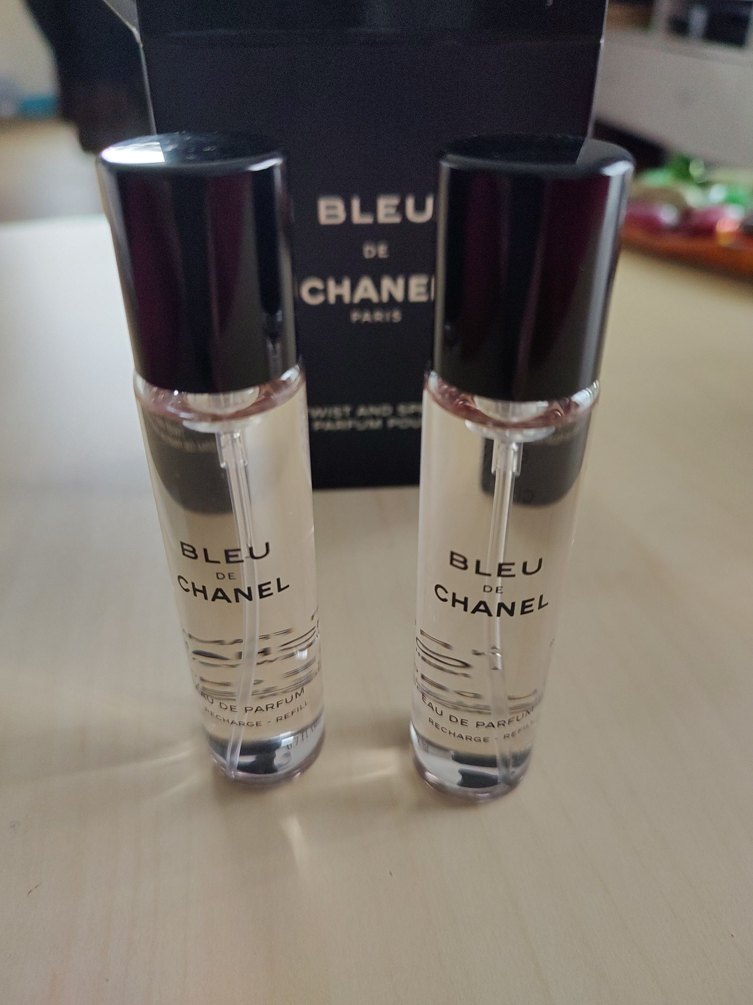 Bleu de Chanel męski perfum 2x20 wkład + dozownik