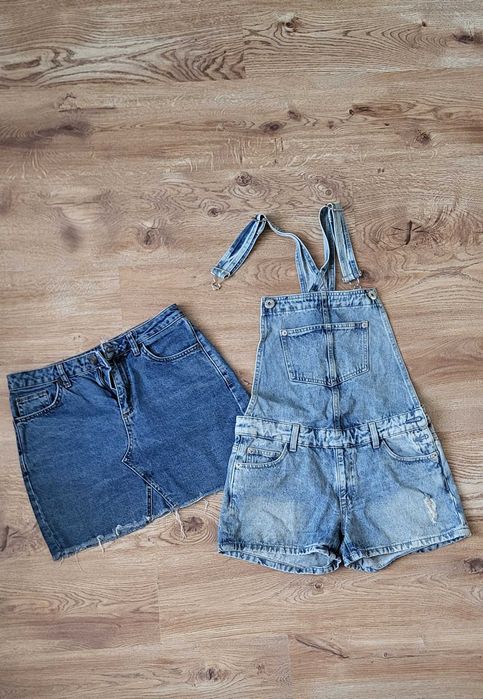 Ogrodniczki jeansowe S