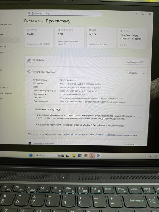 Lenovo legion slim 5 16irh8 i5 13500h rtx4060