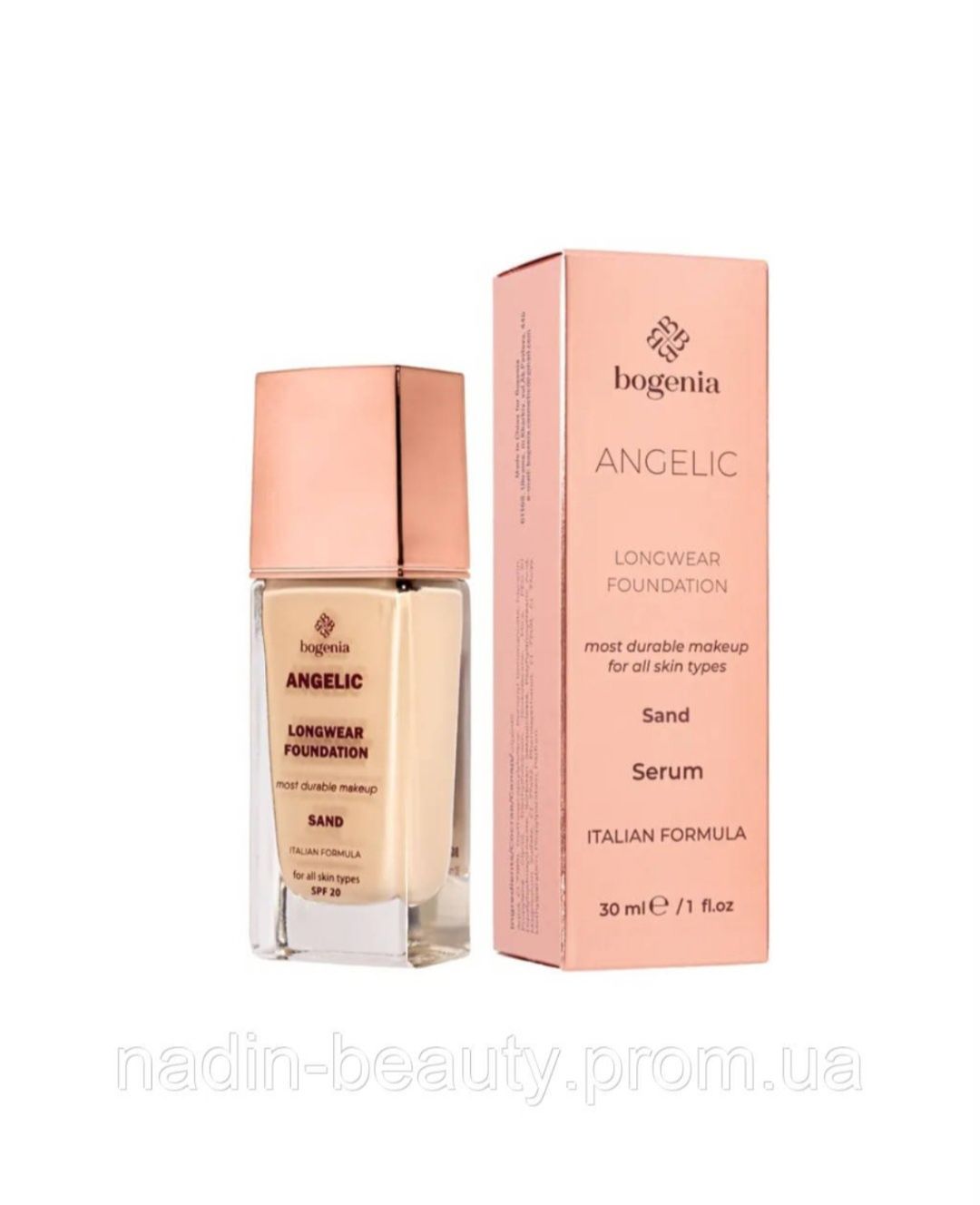 Bogenia Angelic Тональна основа, тональний крем BG605, 30 мл