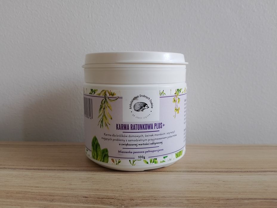 Karma ratunkowa dla gryzoni królików świnek