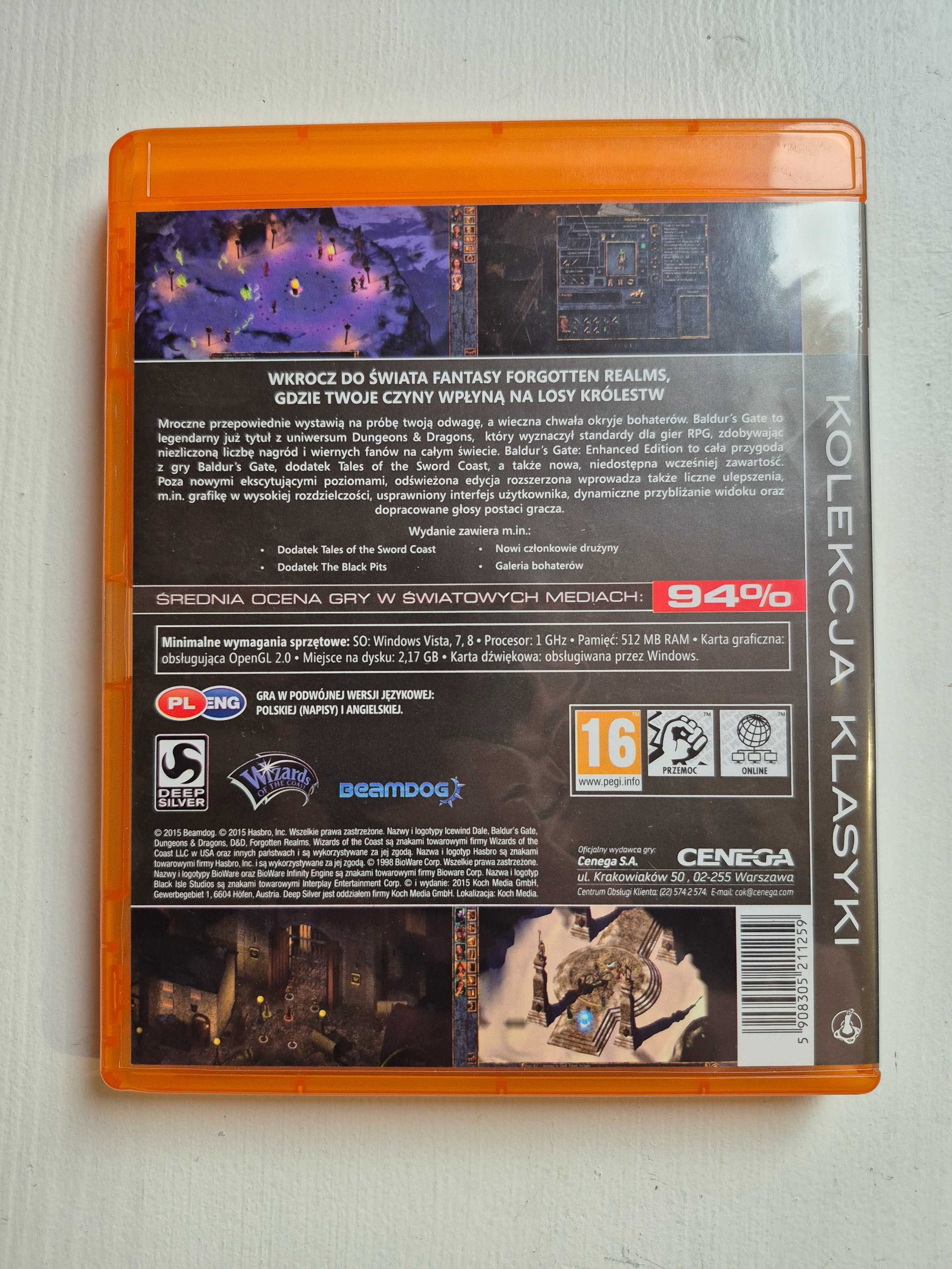 Gra Baldur's Gate Enhanced Edition na PC