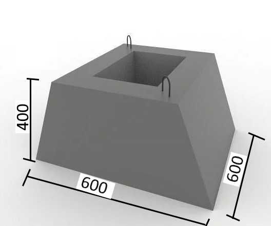 Стакан огорожі залізобетонний О-1