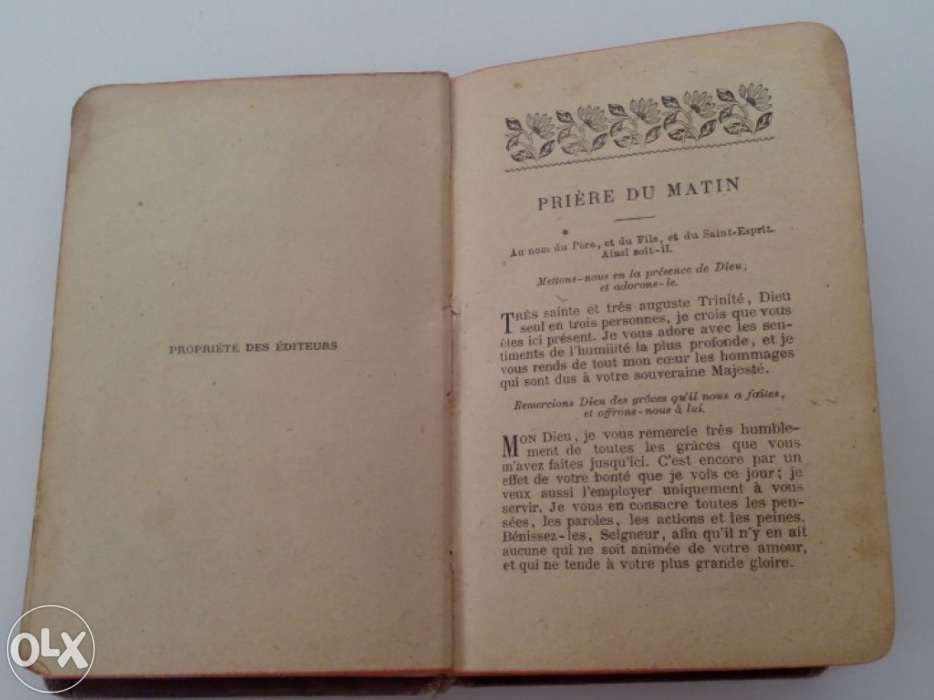Missal, livro de orações Petit Paroissien Romain