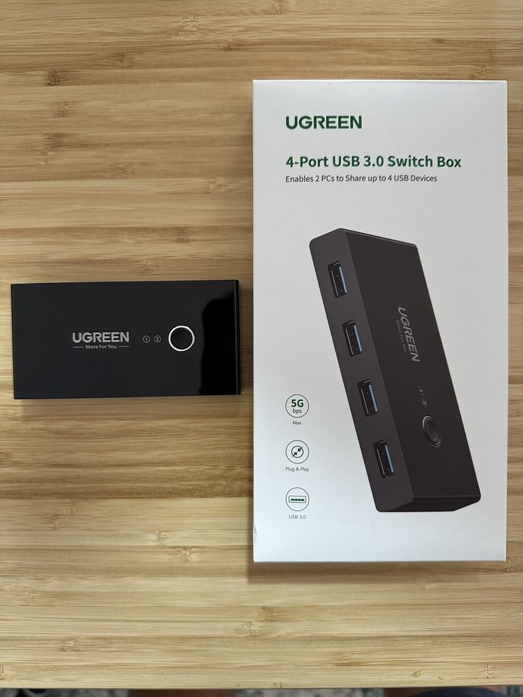 Switch USB 3.0 UGreen com 4 portas