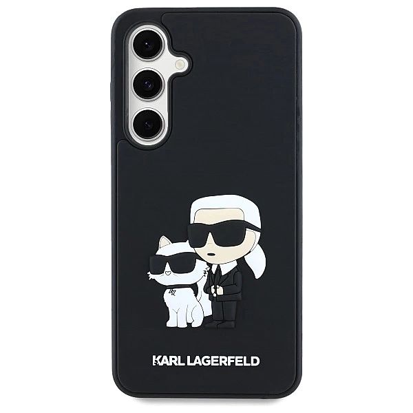 Etui Karl Lagerfeld 3D Rubber Karl&Choupette na Samsung Galaxy S24 FE