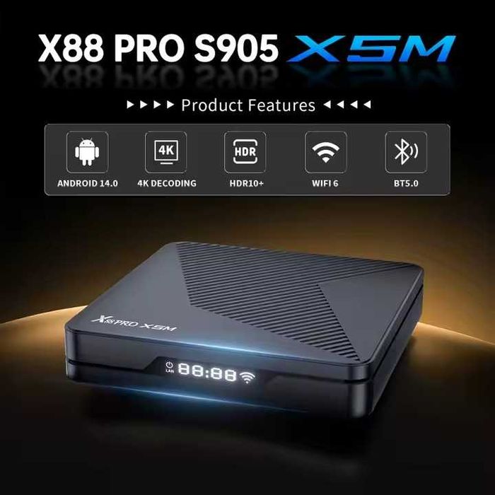 Супер Приставка Новинка x88 pro x5m 8K Андроид14 смарт тв