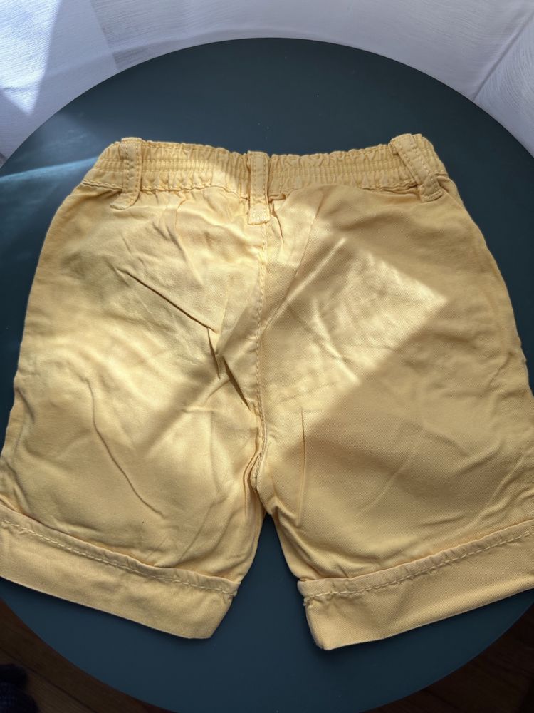 Calções amarelos benetton unisexo