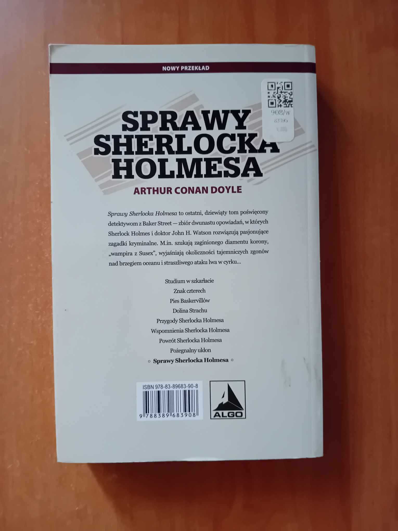 Sprawy Sherlocka Holmesa książka