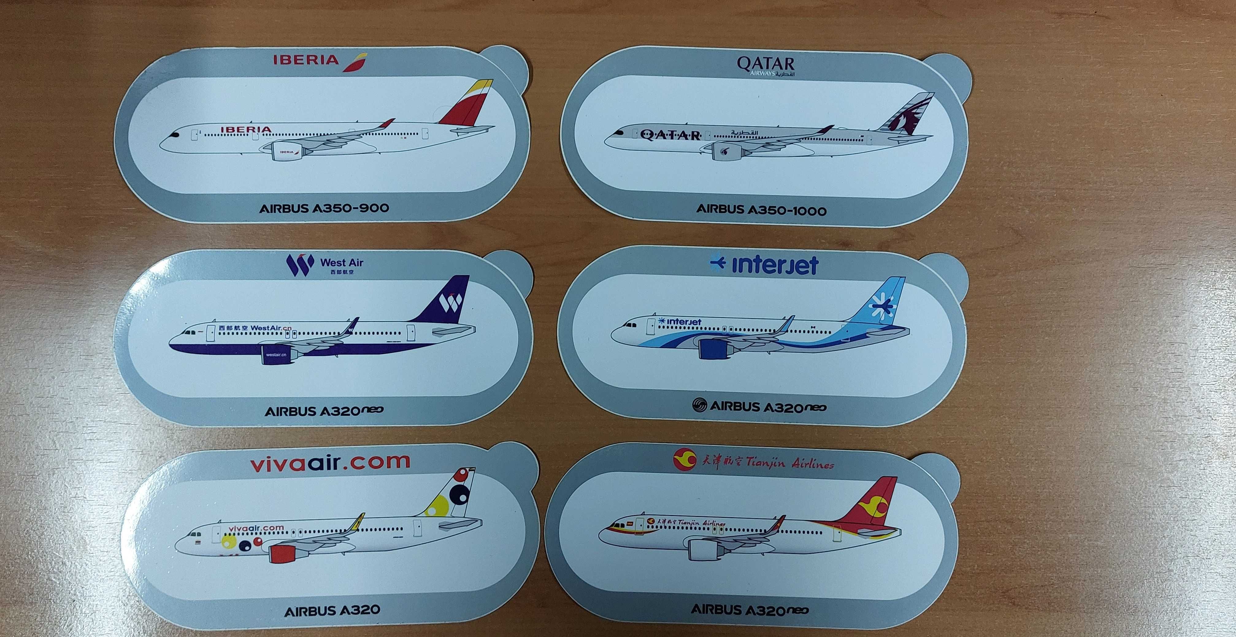 Lotes Autocolantes Boeing Airbus 01 (Varias fotos)