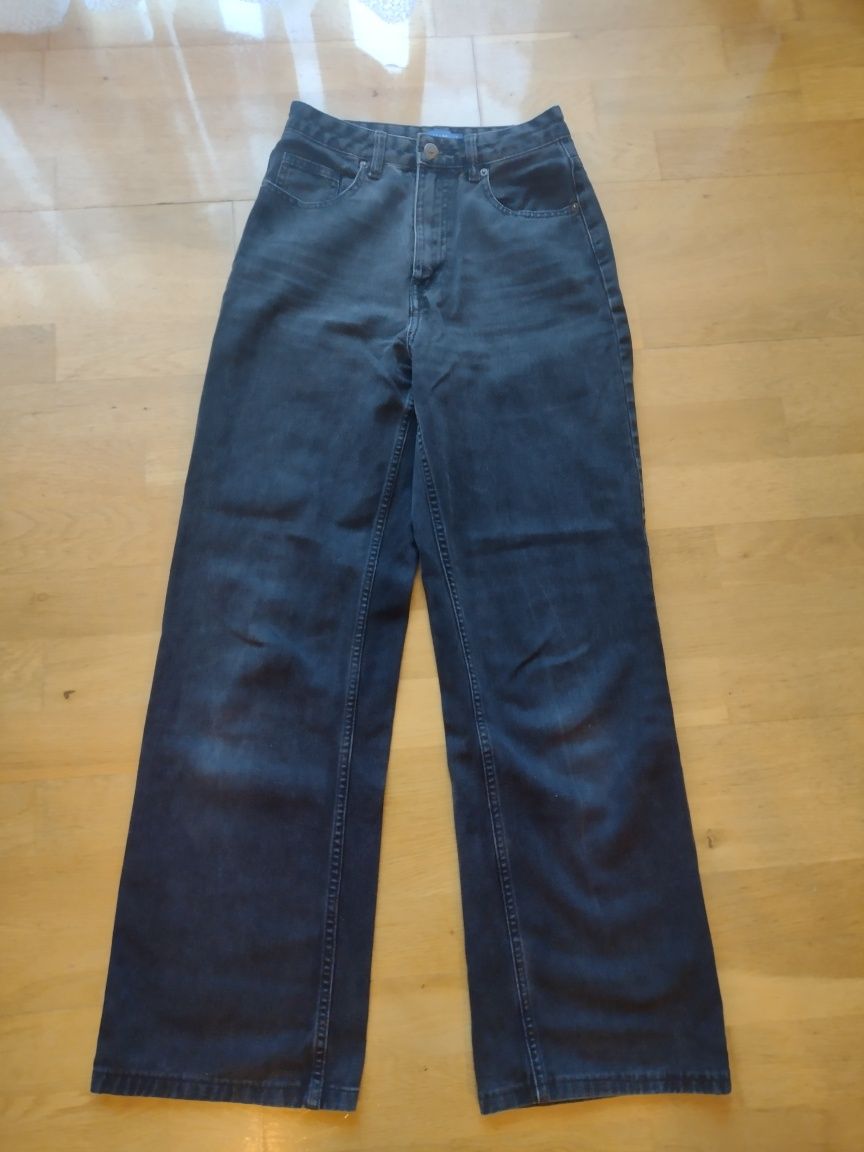 Spodnie jeansowe wide lag 34