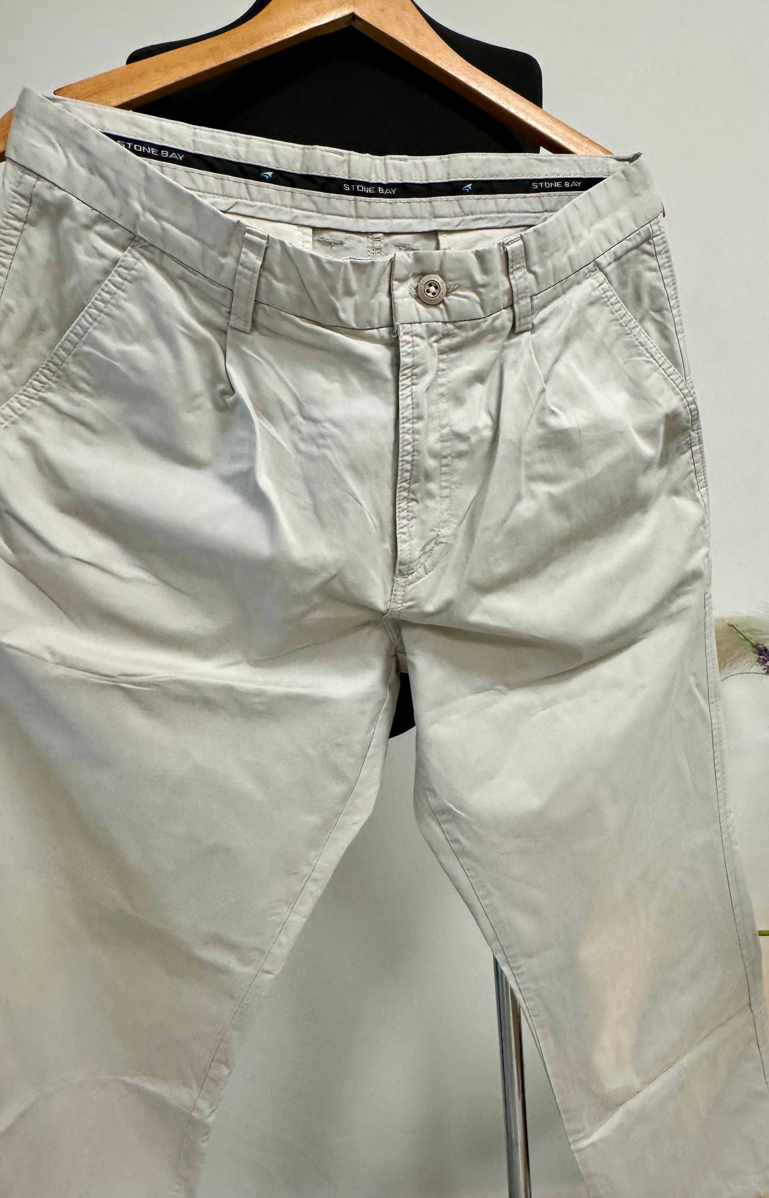 Nowe/ 100% Bawełna Premium/ made in Sir Lanka/ Chinosy na Lato/ Extra