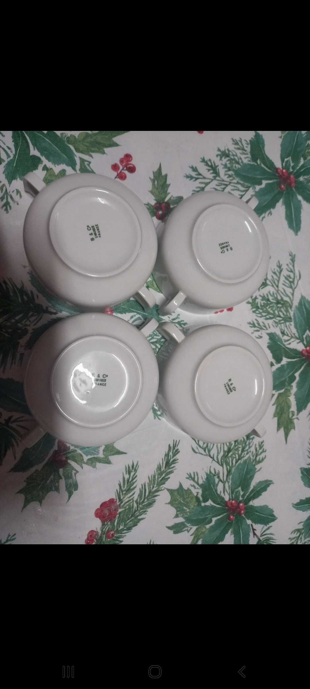 6 malgas para sopa - Porcelana de Limoges