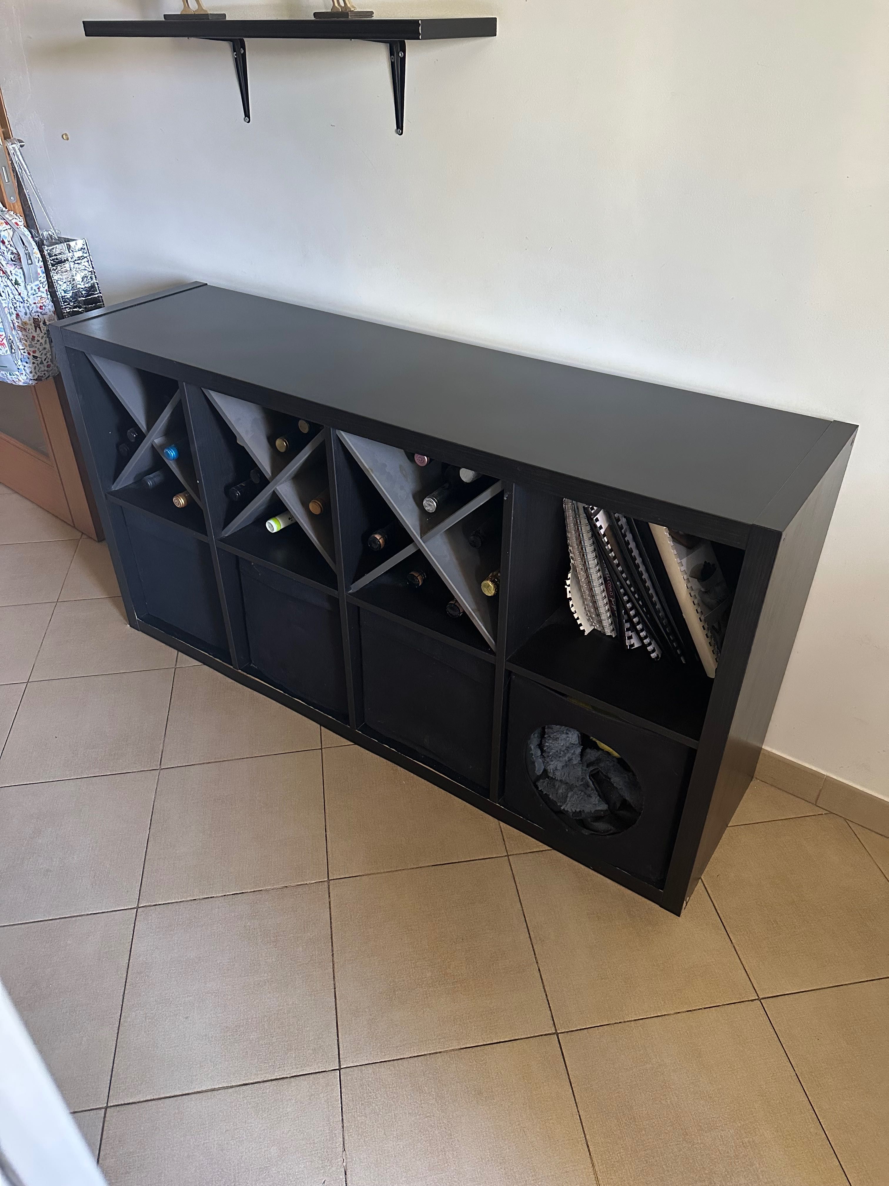 Estante kallax mais garrafeira