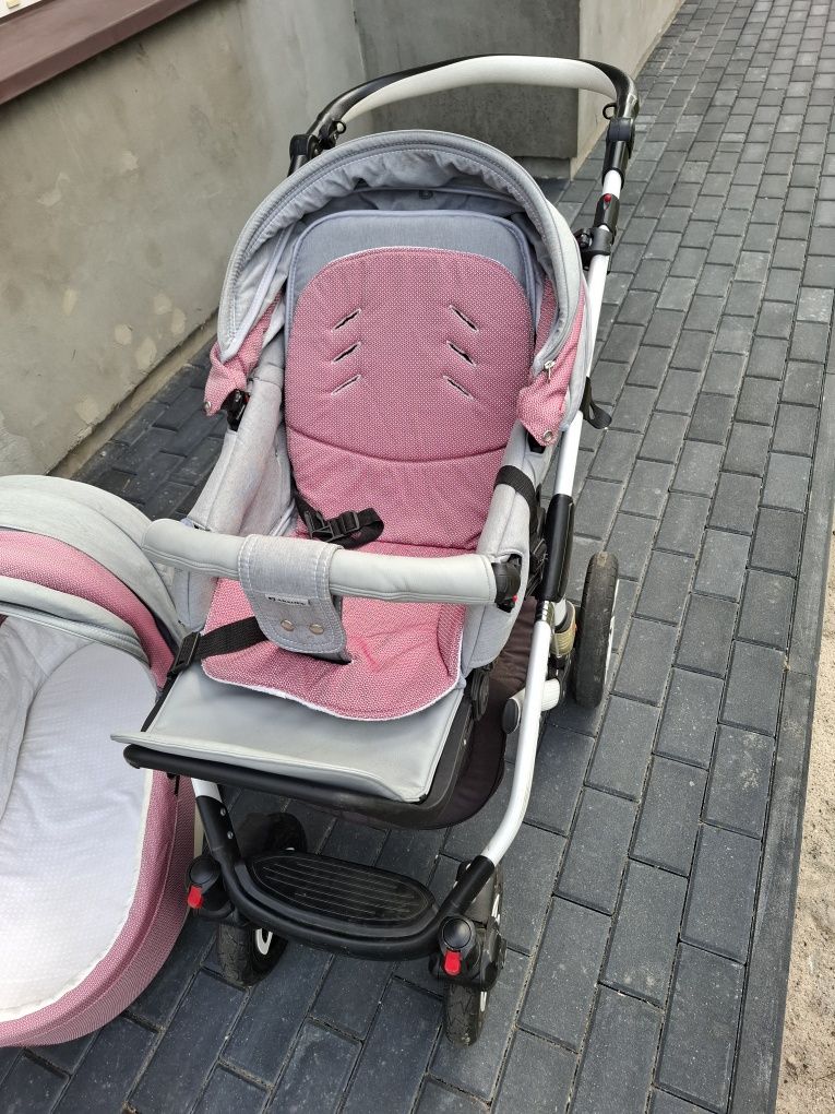 Wózek 3w1 dla dziewczynki