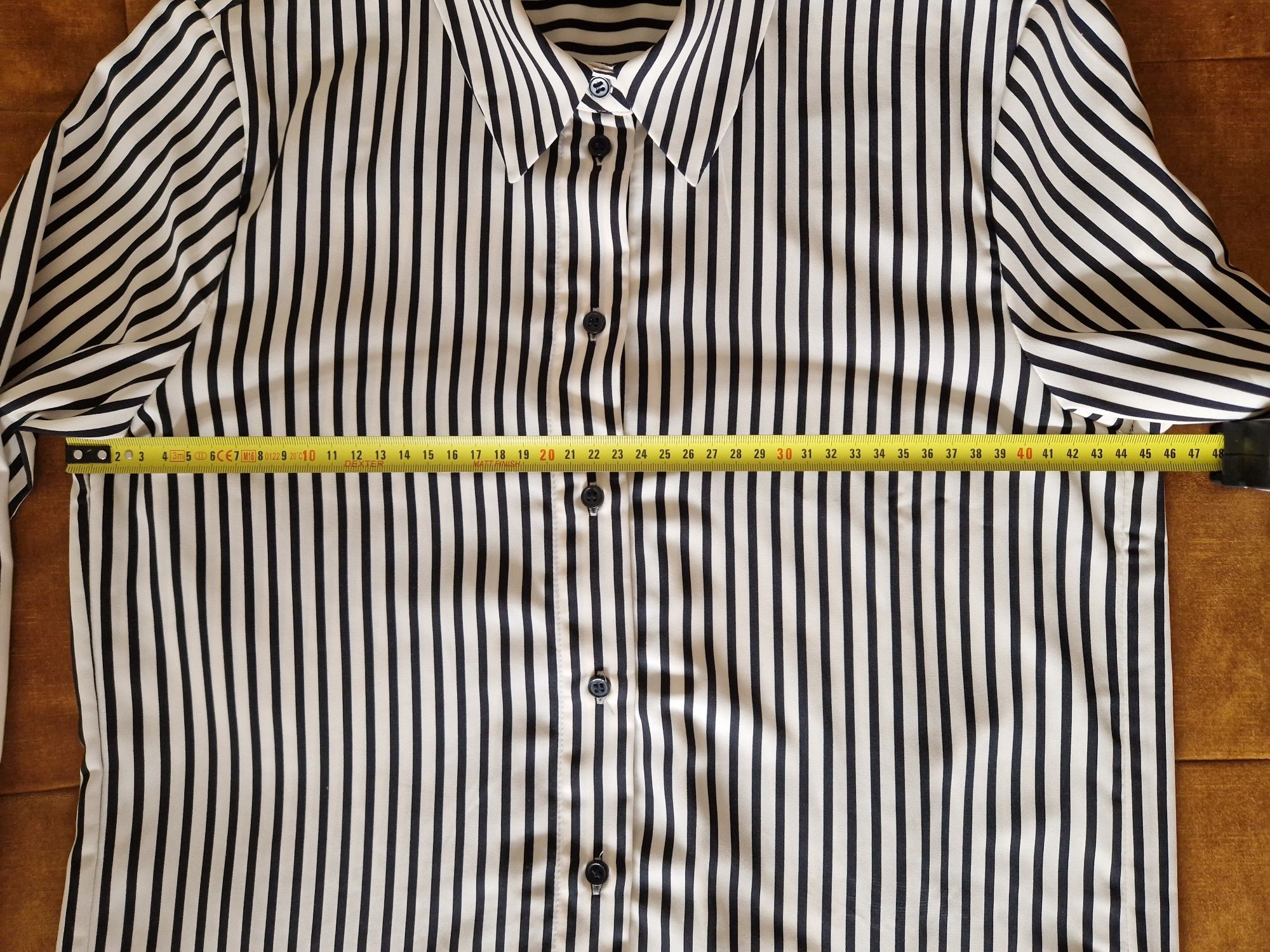 Koszula bluzka w paski H&M XS/S czarno-biala