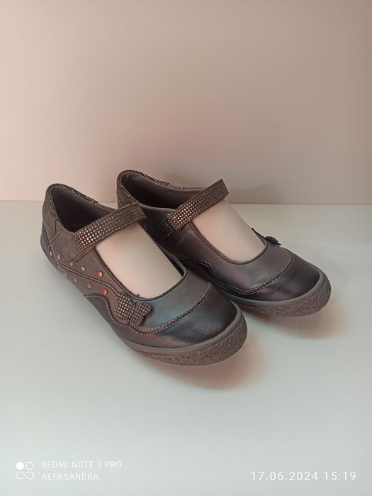 Туфли, балетки, натуральная кожа,22 см.