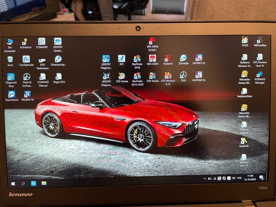 PEŁNA WERSJA Xentry 2022/09 Laptop+Dysk 512GB SSD Gotowy zestaw C4