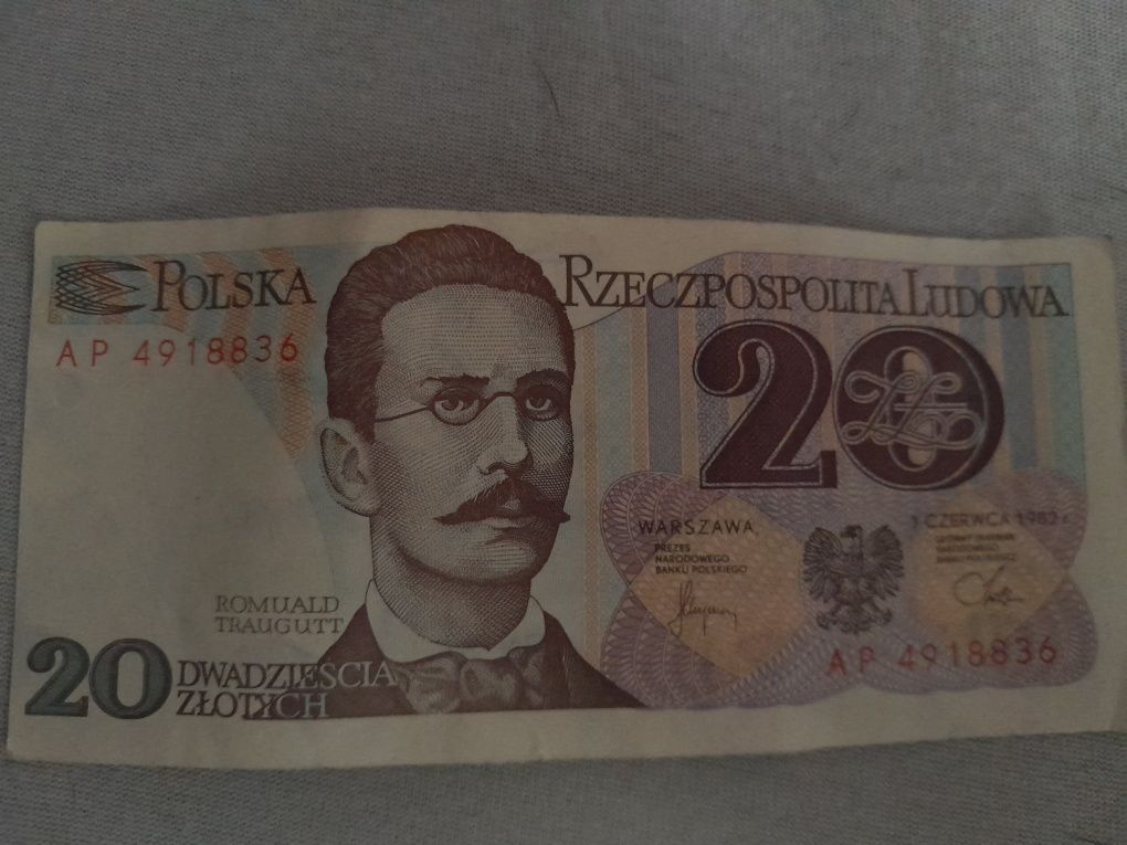 Banknot 20 zł 1982