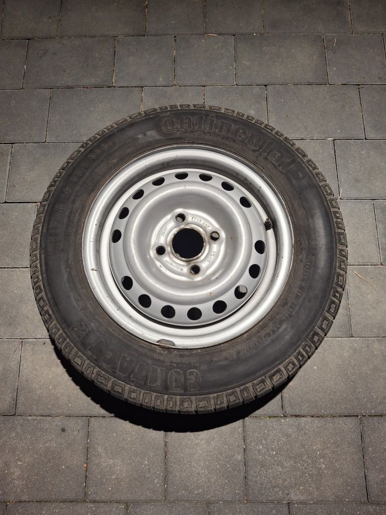 Opona Continental 175/10 R13 z felgą stalową 4x100