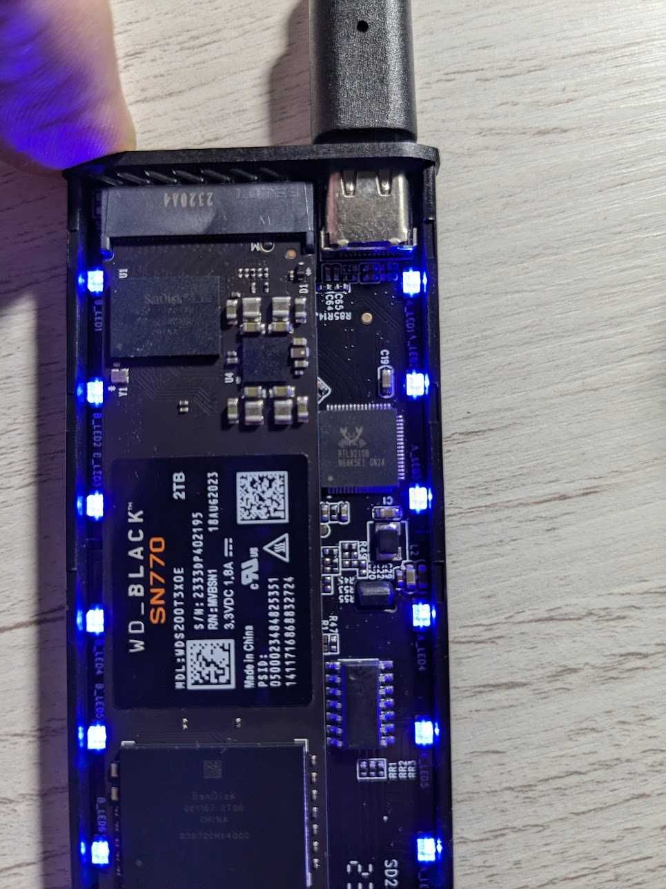 Карман NVME  M.2 SSD  USB Gembird