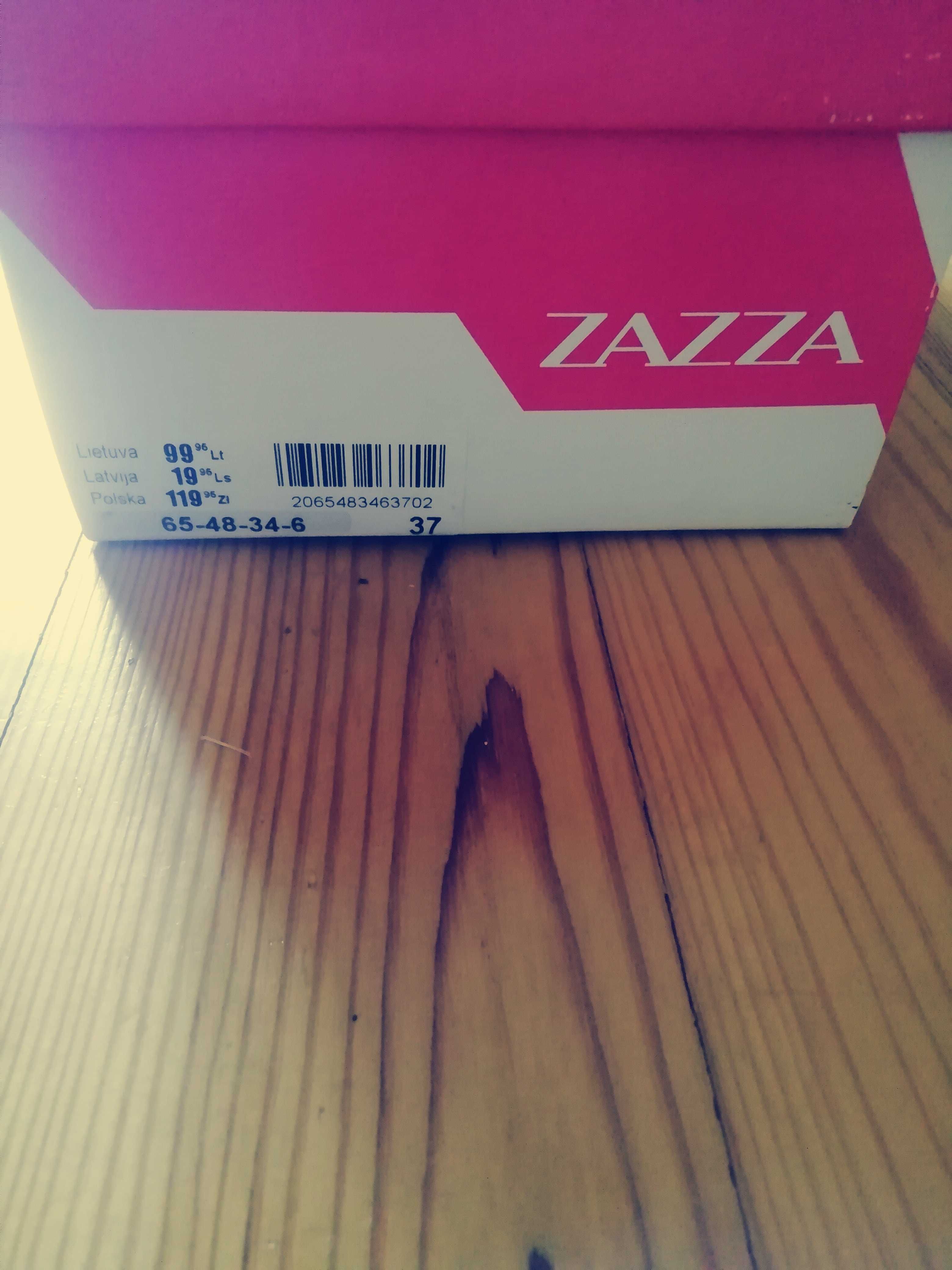 Sandałki Zazza, japonki Eleganckie klapki złote r. 37
