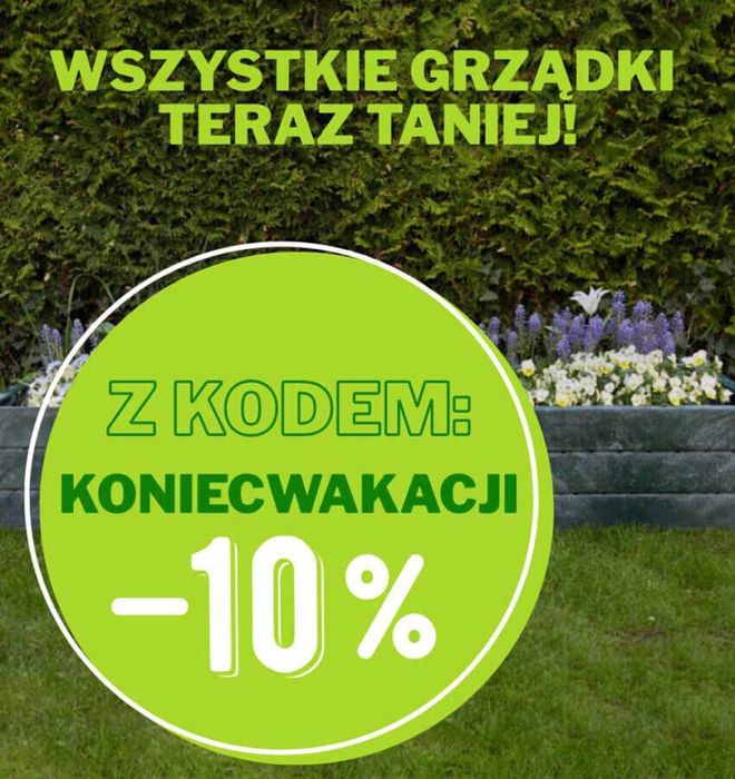 Grządka ogrodowa podwyższona –100x50 cm, wys. 25 cm, EKO, GN2