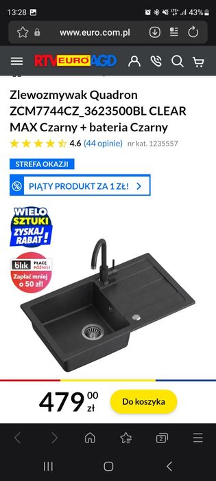 Zlewozmywak,  nowy
