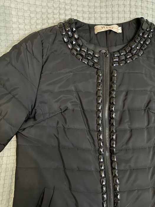 Чорне пальто з рукавом 3/4