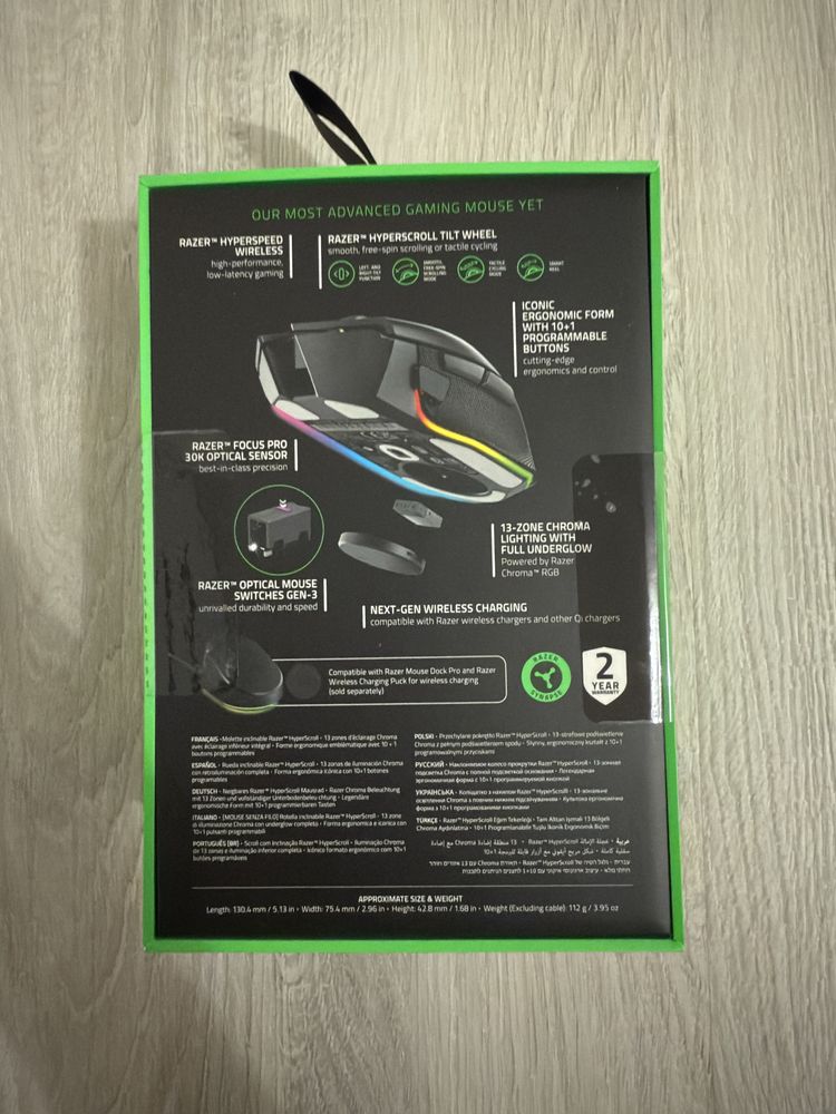 Razer Basilisk V3 Pro RGB Nowa Myszka gamingowa