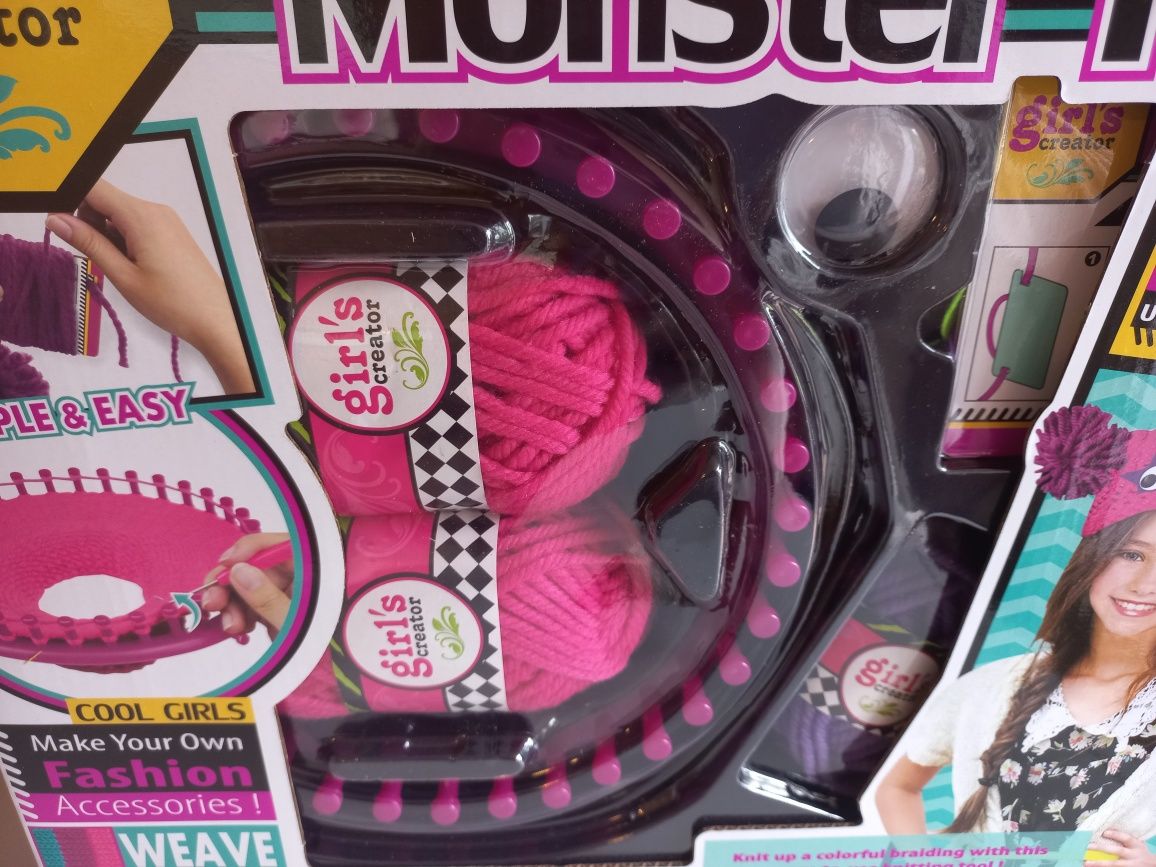 Zestaw do zrobienia czapki Monster hat diy na prezent