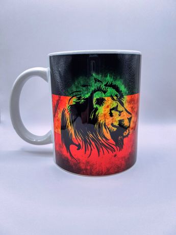 Kubek Ceramiczny 330ML Reggae Król Lew Rasta Jamajka