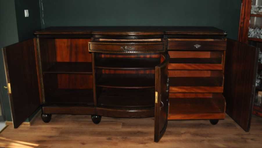 stara komoda rzeźbiona bufet antyk