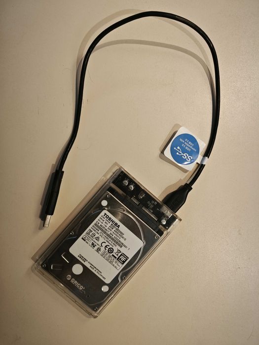 Dysk zewnętrzny Toshiba 500GB - bdb, testowany, szybkie USB3.0