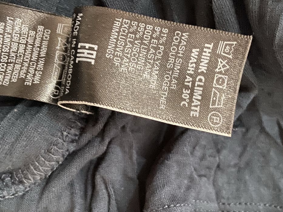 M&S Per una 44 damska bluzka długi rekaw ażurowa koronka turkus