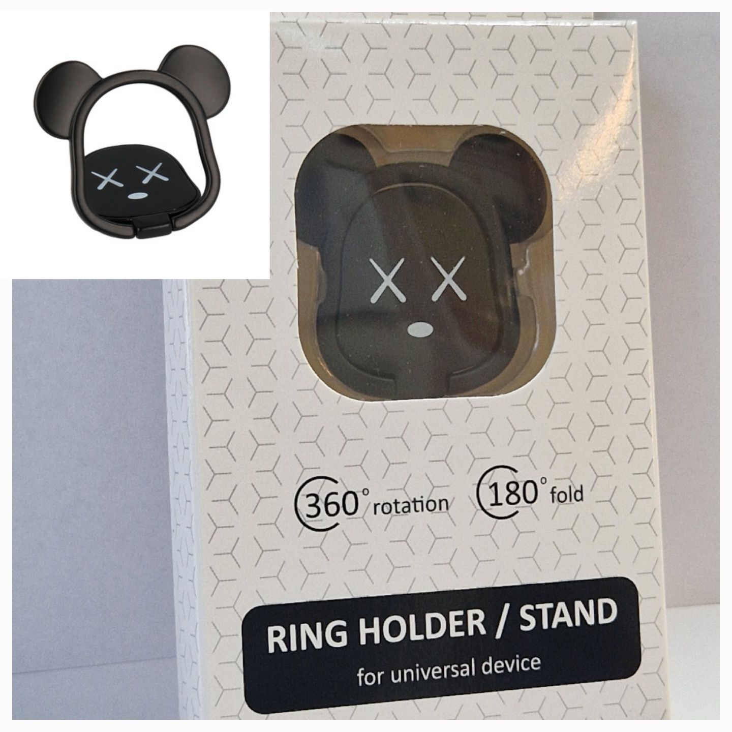 Uchwyt Ring BEAR - Czarny