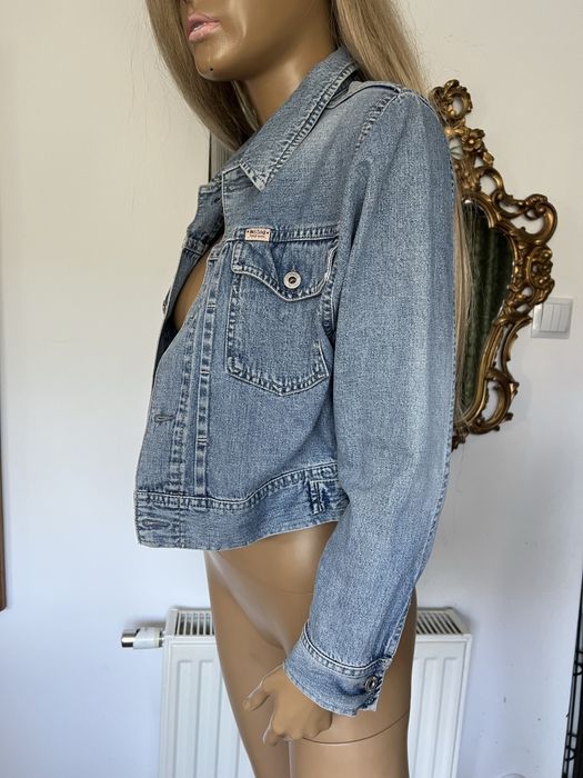 Mustang katana kurtka jeansowa damska S krótka niebieska granat