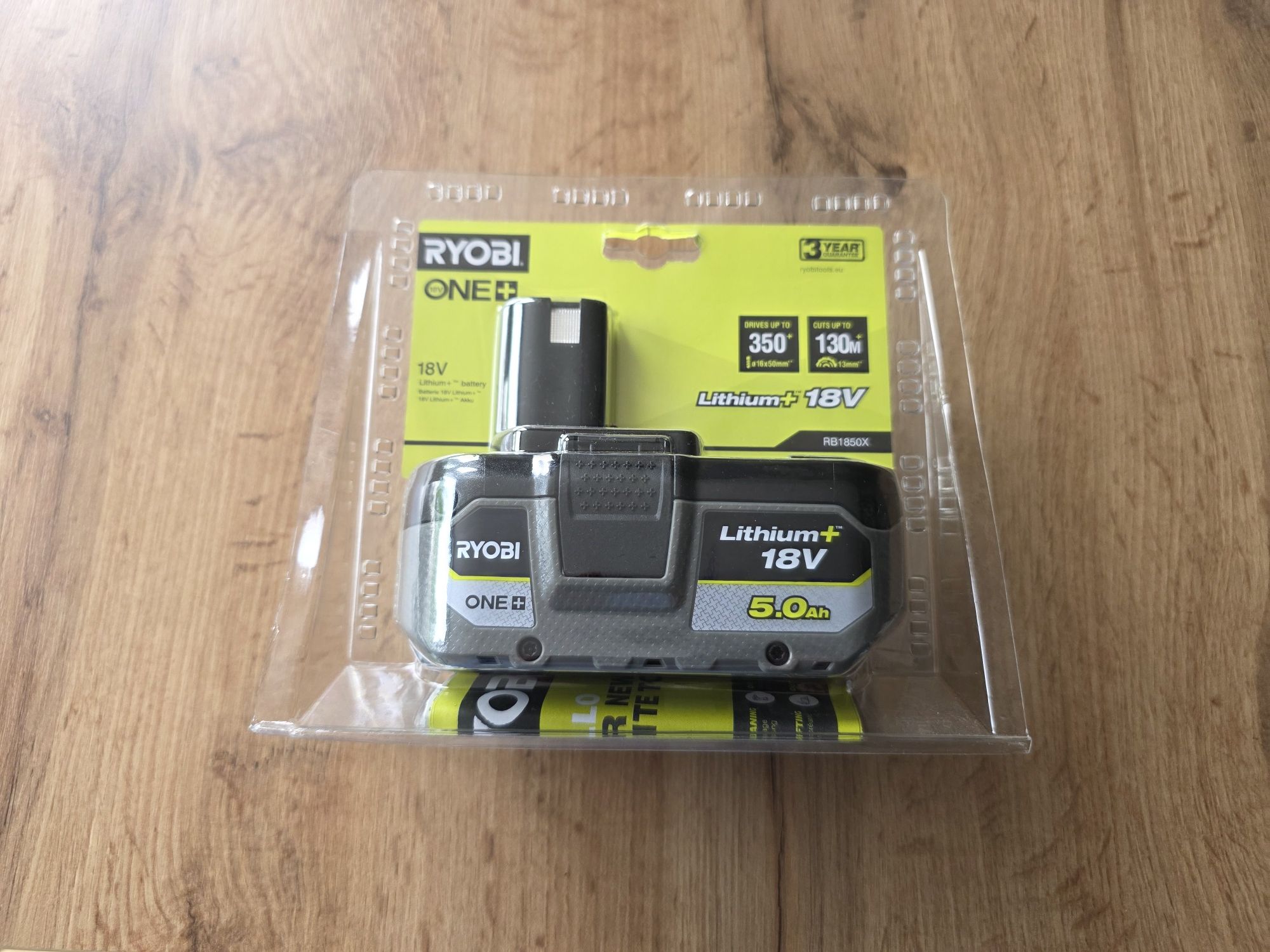 Nowa bateria Ryobi One 5.0 Ah 18V 2024 rok