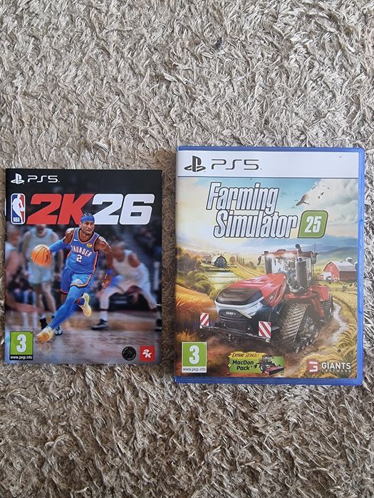 Farming Simulator 25 e NBA 2k26 PS5