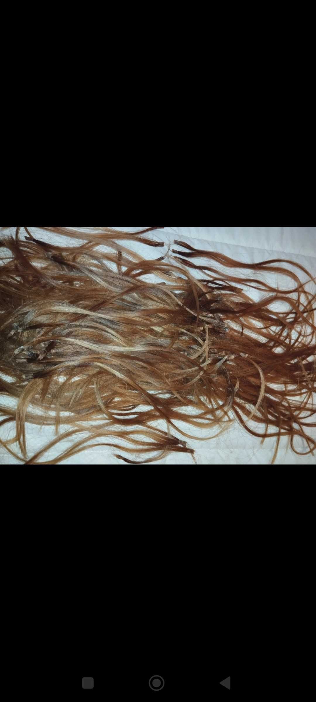 Cabelo 187 extensões aproximadamente de 40cm as maiores cabeça inteira