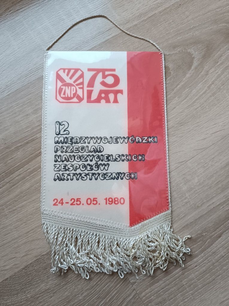 Proporczyk Dni Jasła 1980 75 lat ZNP 12 przegląd zespołów artystyczny