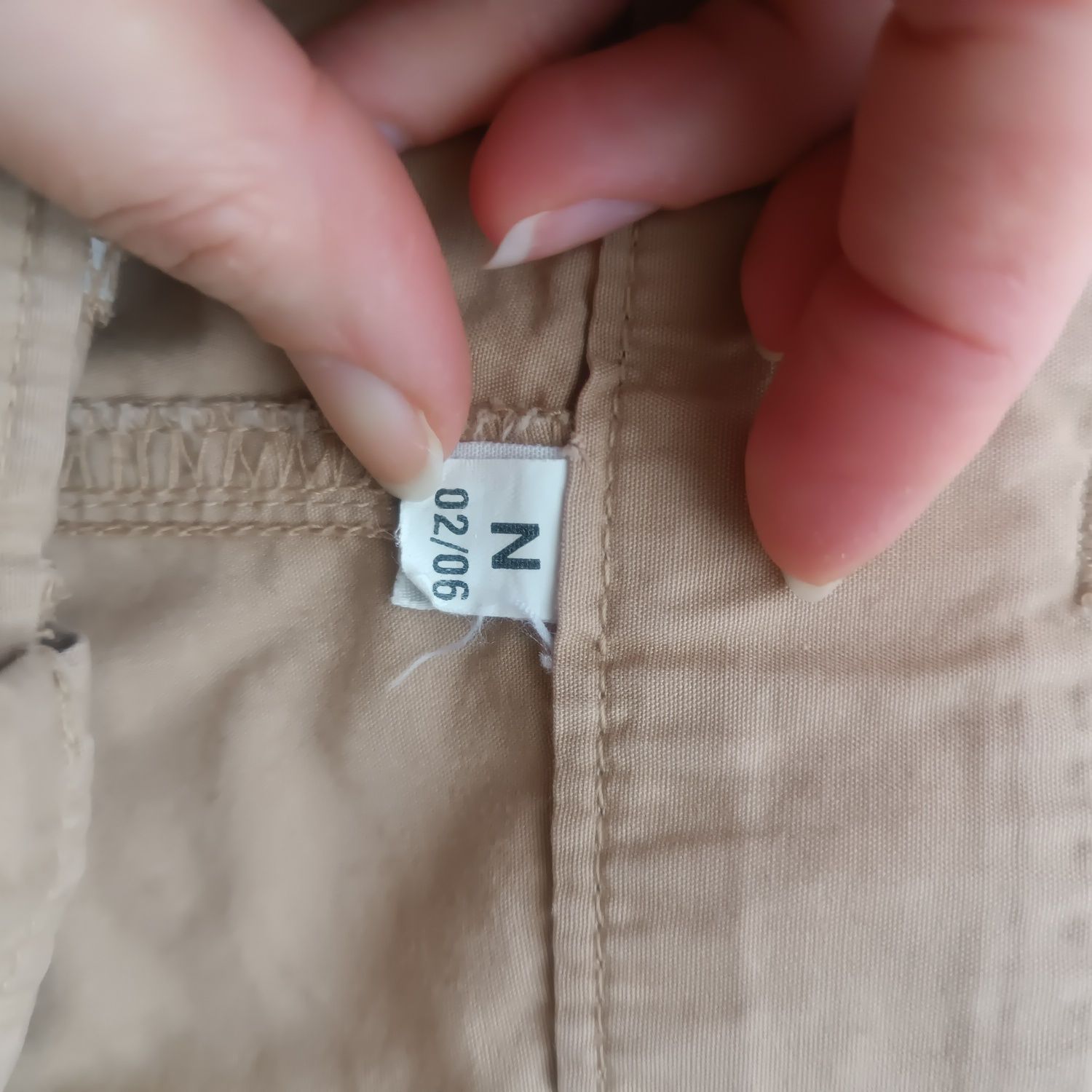 Spodnie krótkie spodenki szorty damskie letnie beżowe 44