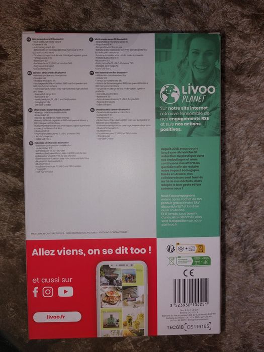 Mini Karaoké Sans Fil Bluetooth