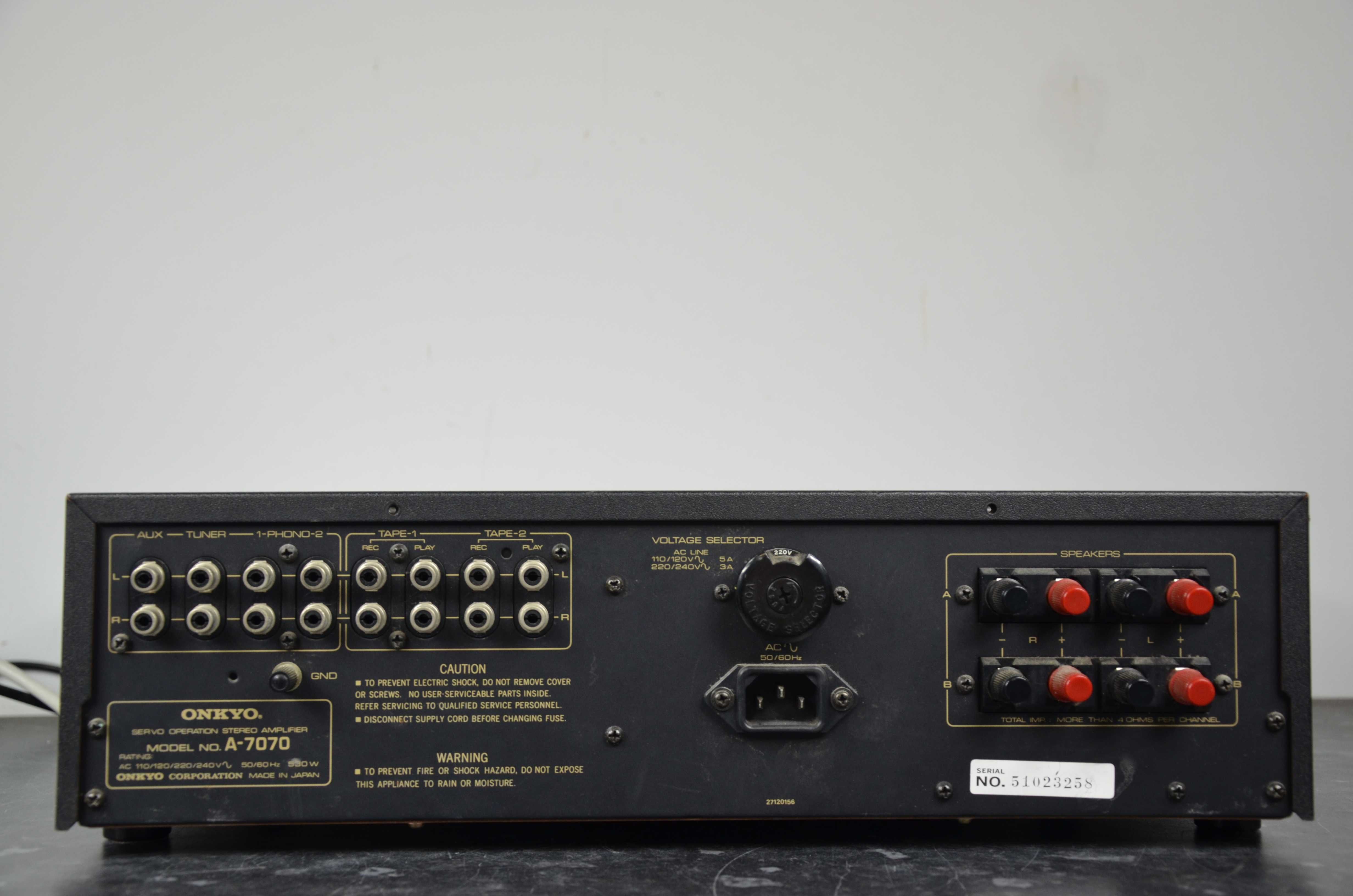 Wzmacniacz STEREO ONKYO A-7070 Okazja vintage Japan