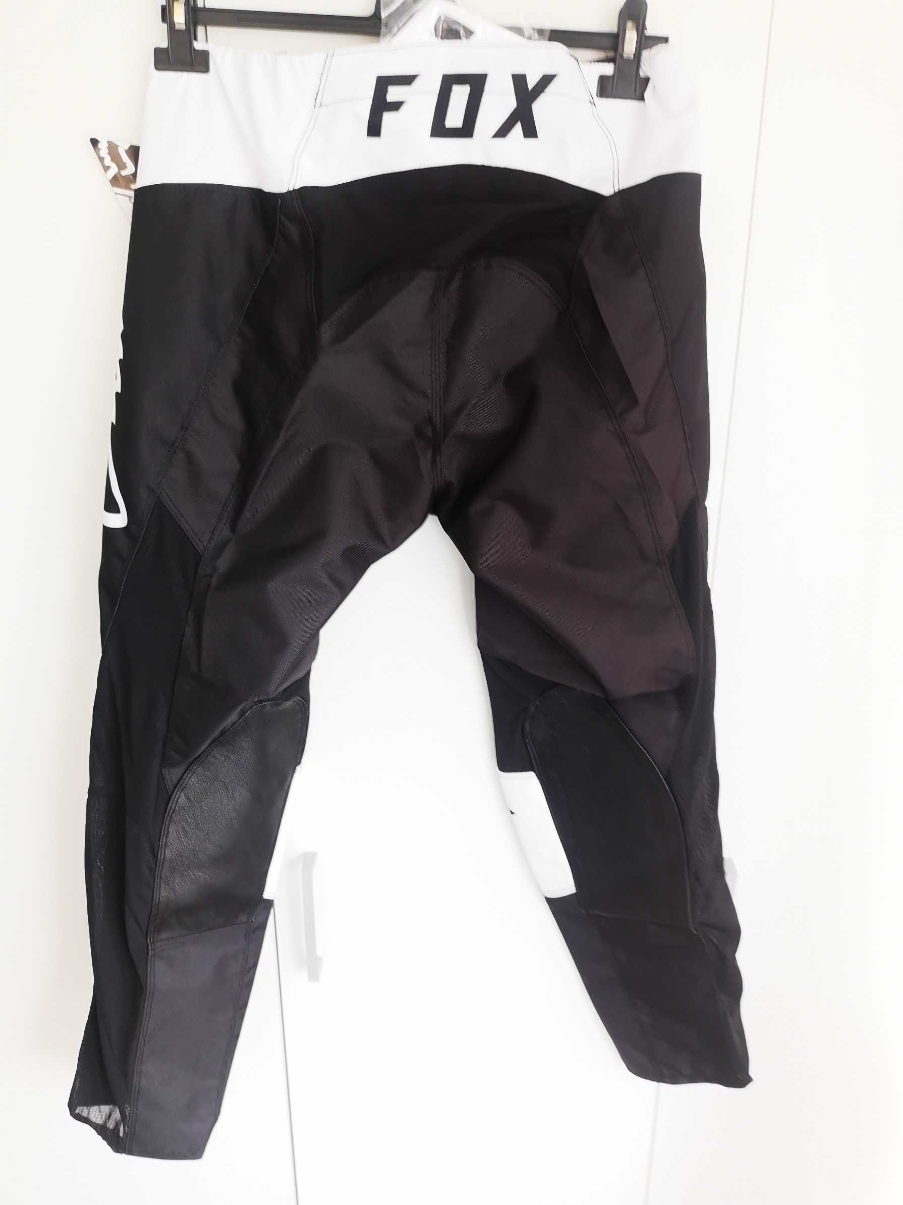 Strój FOX MX 180 (LUX Black White)(cross,quad,enduro,mtb,dh)